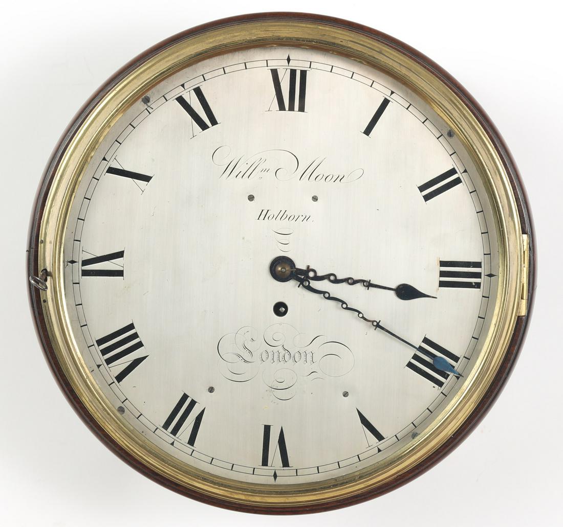WILLIAM MOON HOLBORN LONDON WALL CLOCK (1 of 9)