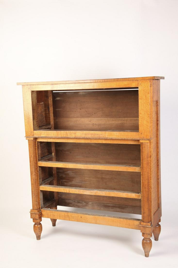 AMERICAN CLASSICAL TIGER MAPLE CHEST OF DRAWERS (1 of 11)