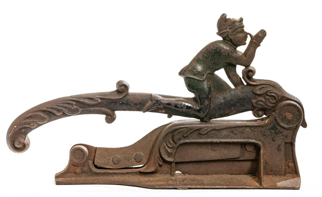 BRIGHTON ELF TOBACCO CUTTER: 7 3/4 x 13 1/4 x 3 1/4 inches
