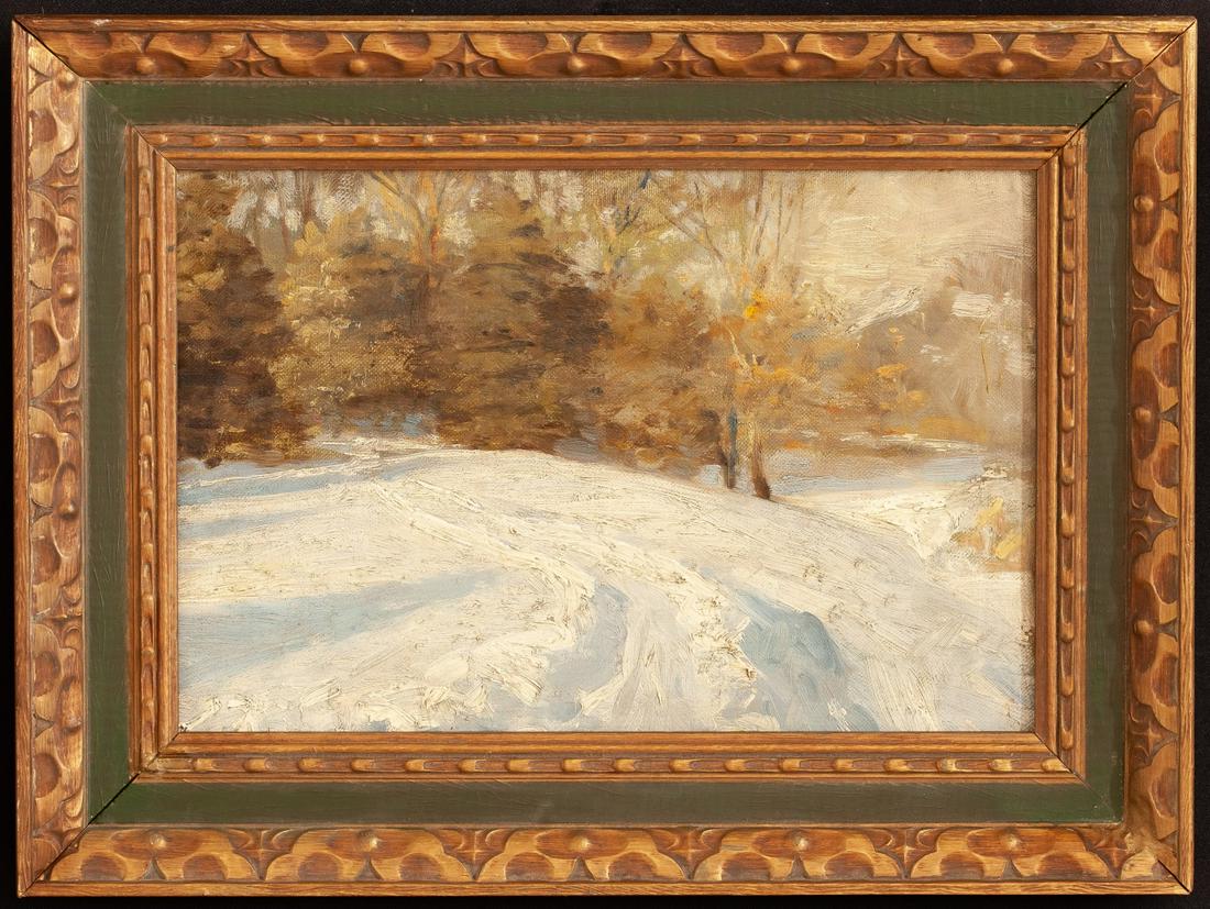 AMERICAN SCHOOL (20th c) "Winter Landscape" (1 of 6)
