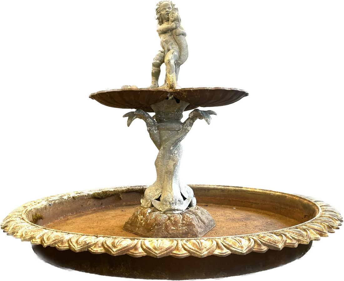 (19th c) ZINC & IRON FOUNTAIN by JW FISK / WOOD & PEROT (1 of 20)