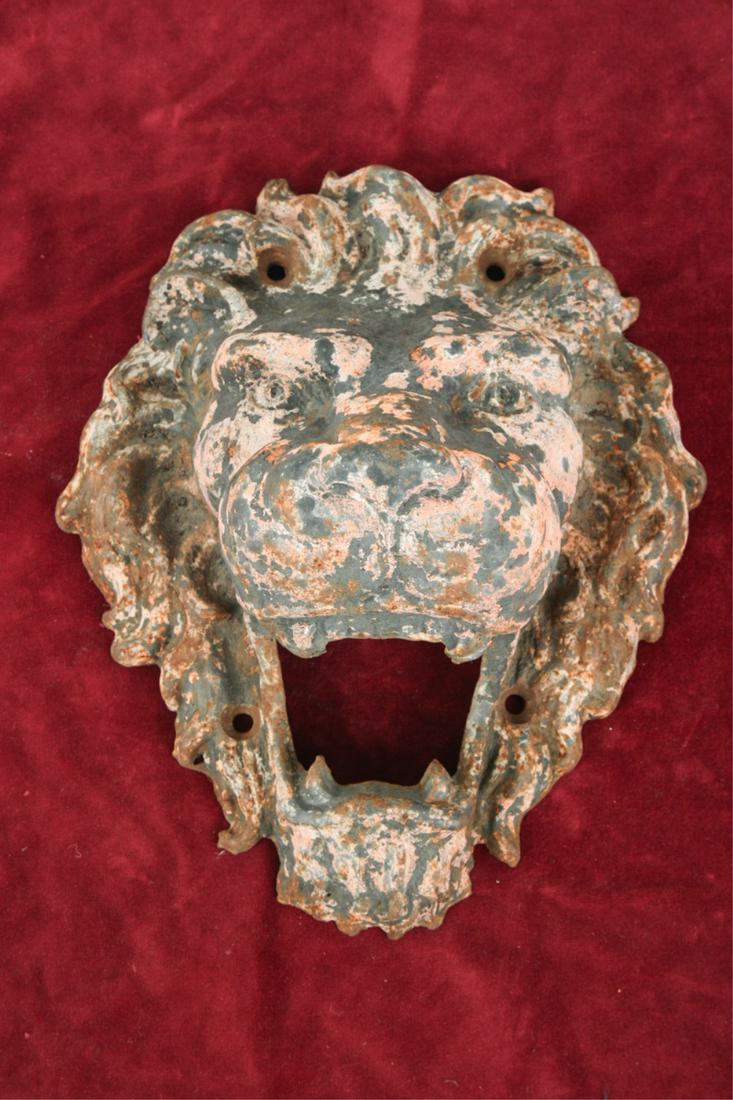 SIZABLE CAST IRON FIGURAL ARCHITECTURAL ELEMENT (1 of 9)