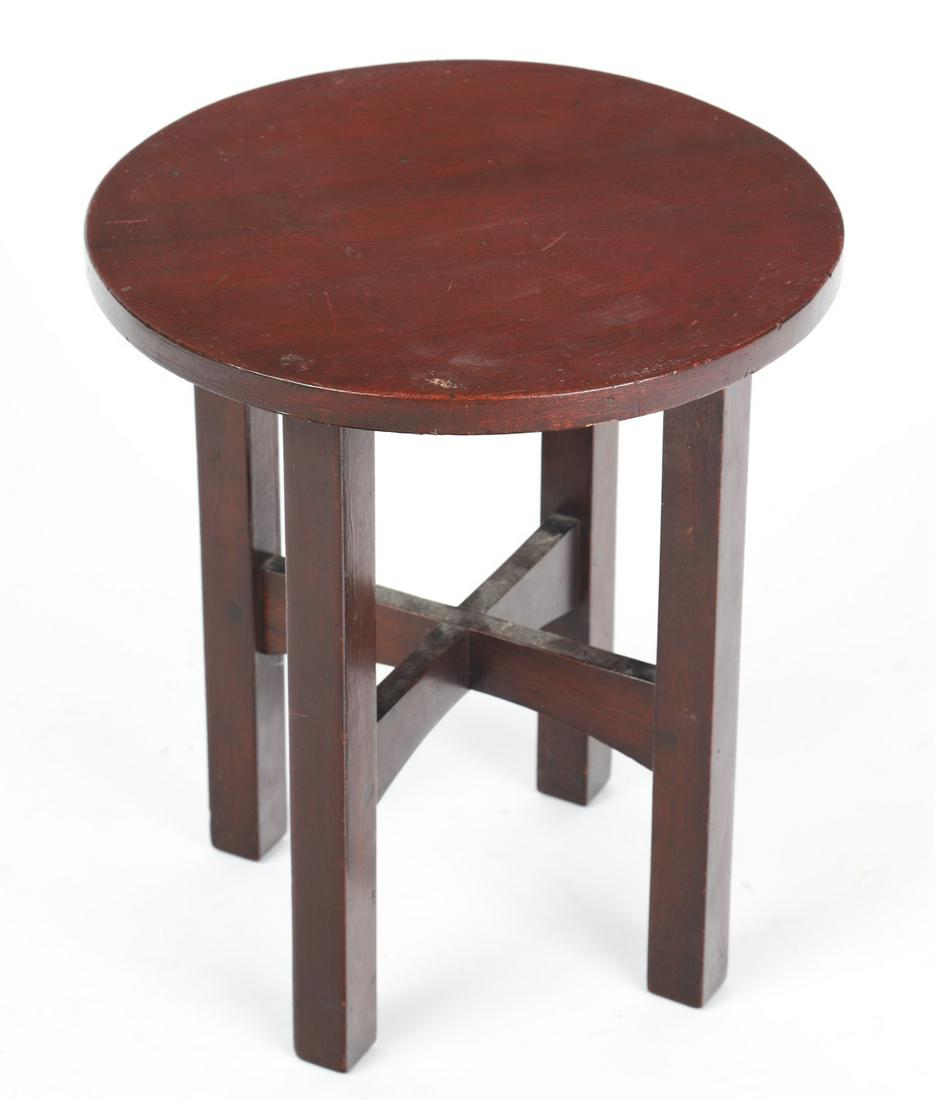 CRAFTSMAN GUSTAV STICKLEY MAHOGANY TABOURET STAND (1 of 6)