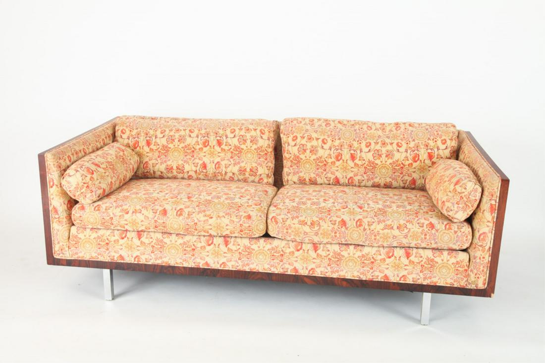 MID CENTURY WALNUT CASE SOFA by MILO BAUGHMAN (1 of 8)