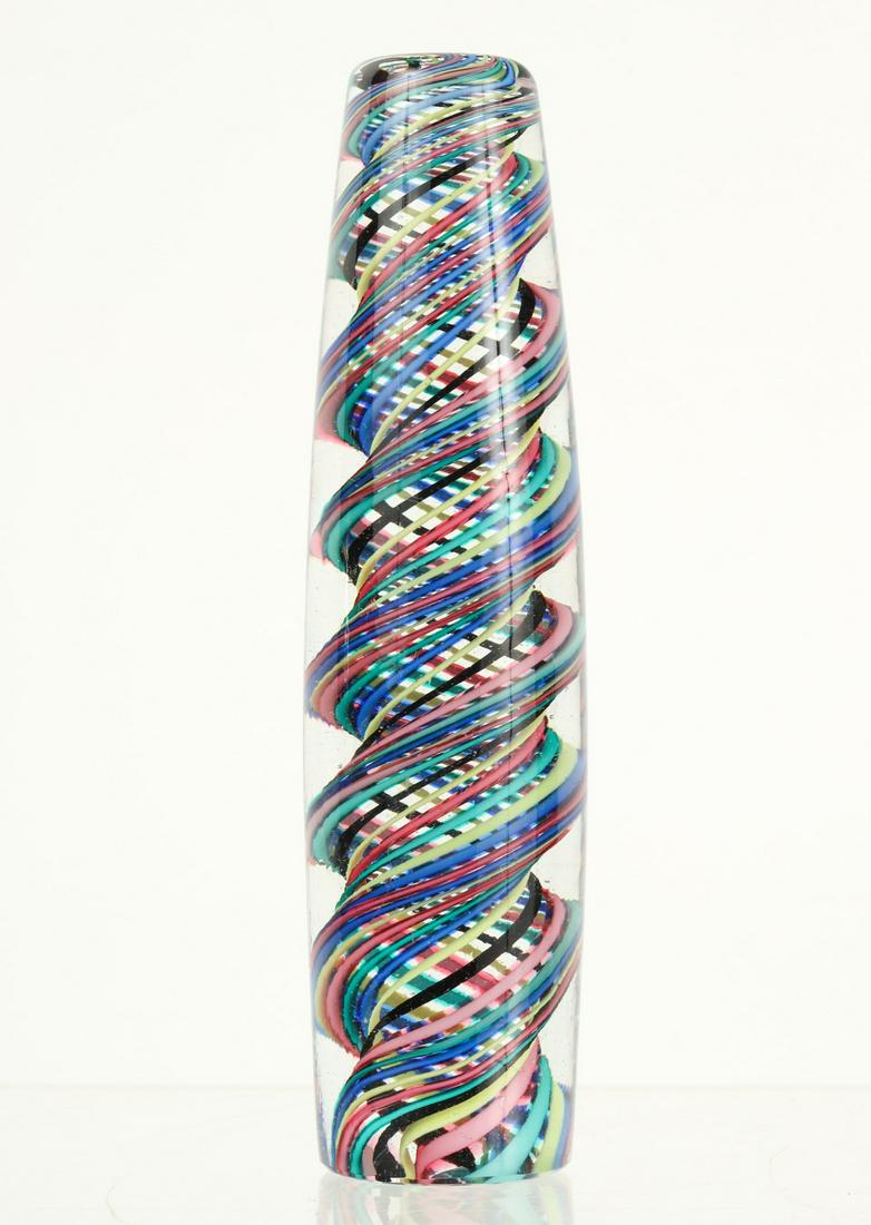 VENINI SWIRL GLASS PAPERWEIGHT (1 of 8)