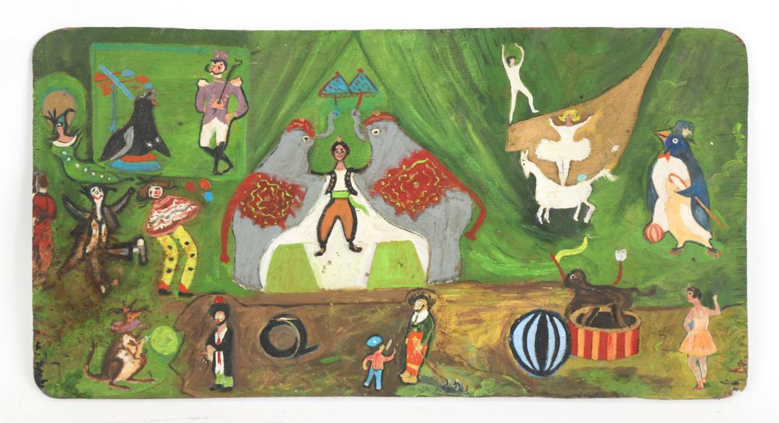 (20th c) OUTSIDER / FOLK  ART CIRCUS (1 of 10)