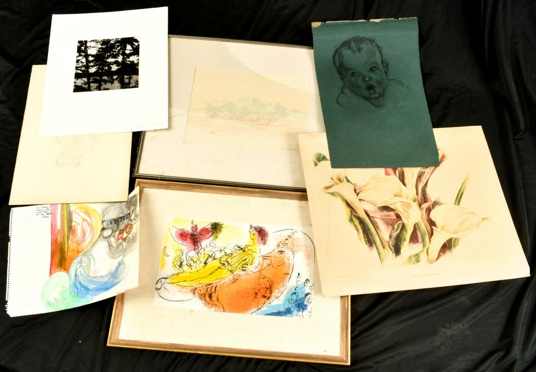 GEORGE ELBERT BURR, MARC CHAGALL etc (1 of 19)