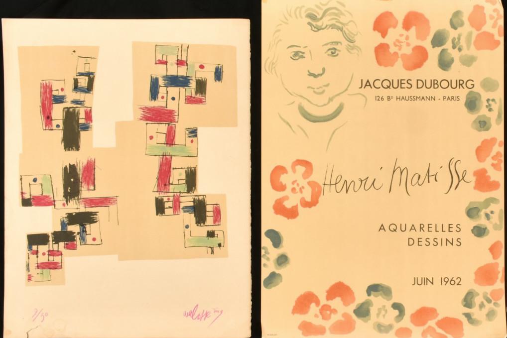 HENRI MATISSE EXHIBITION POSTER and WALASSE TING (1 of 5)