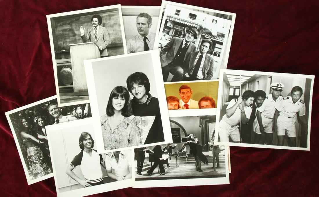 (13) PHOTOGRAPHS MOSTLY OF 1970-80'S TV STARS: Including: Starsky & Hutch, Fantasy Island, Streets of San Francisco, Police Woman, Mork & Mindy, etc.8 x 10 inches.