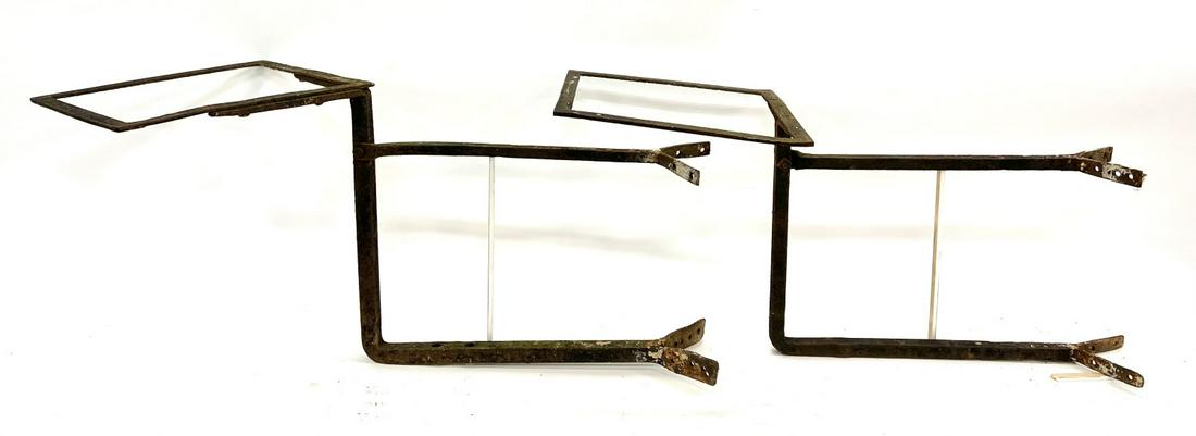 (2) WROUGHT IRON FRAMES with CORNERPOST MOUNTS (1 of 18)