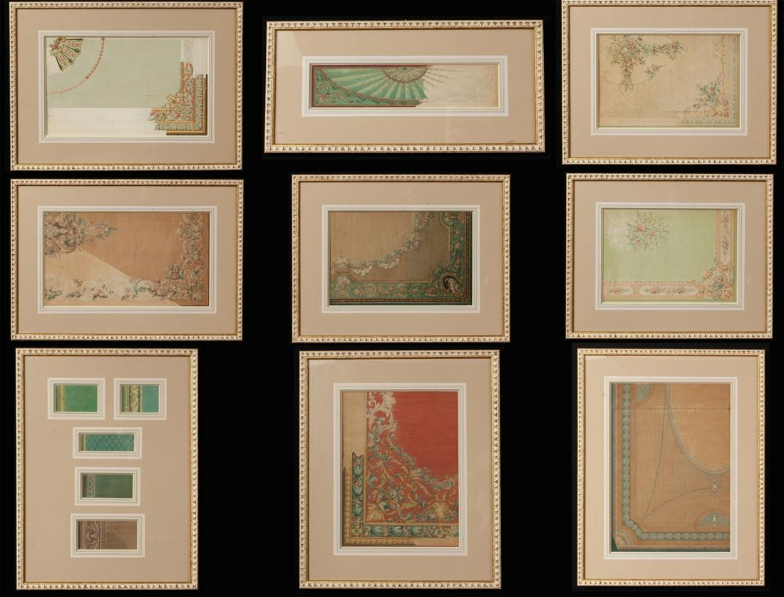 (9) STUDIES OF FRENCH PAINTED WALL PANELS (1 of 19)