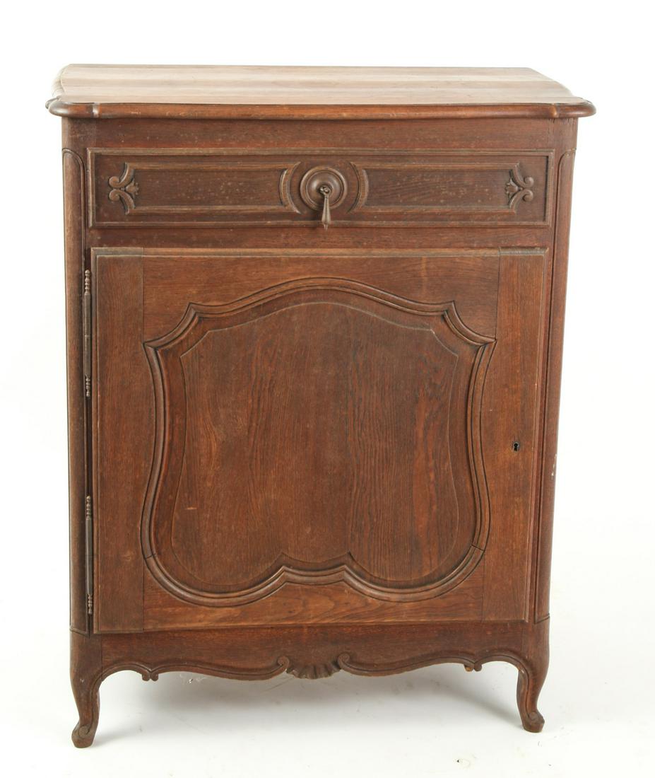LATE 19th c.  FRENCH OAK CABINET (1 of 10)