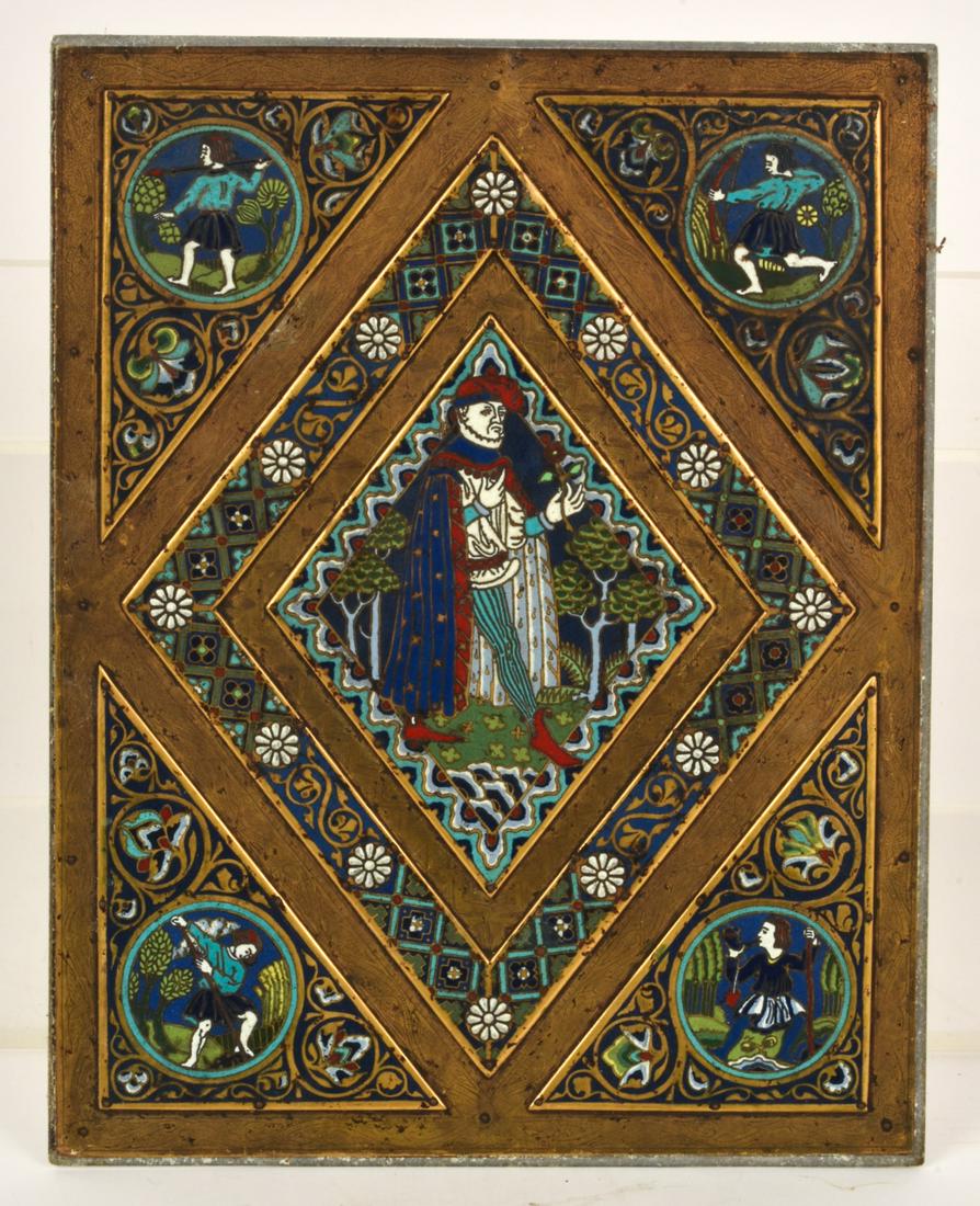 ROMANESQUE LIMOGES WORKSHOP CHAMPLEVÉ PLAQUE (1 of 7)