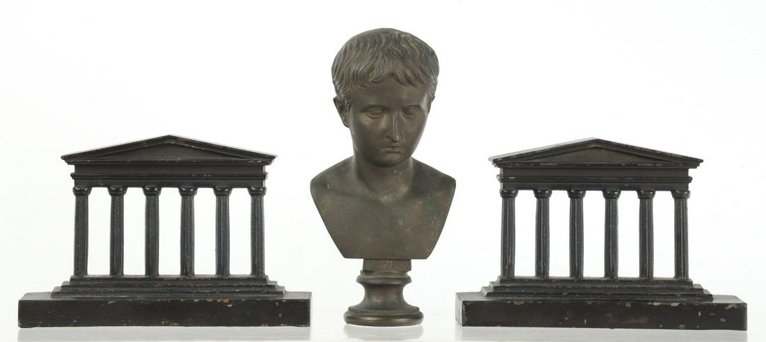 PR. OF CLASSICAL ARCHITECTURAL CAST IRON  BOOKENDS (1 of 11)