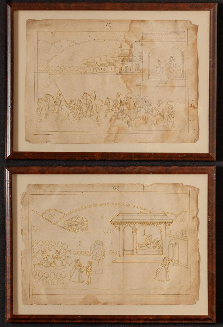 (6) EARLY FAR EAST INDIAN ILLUSTRATIONS (1 of 20)