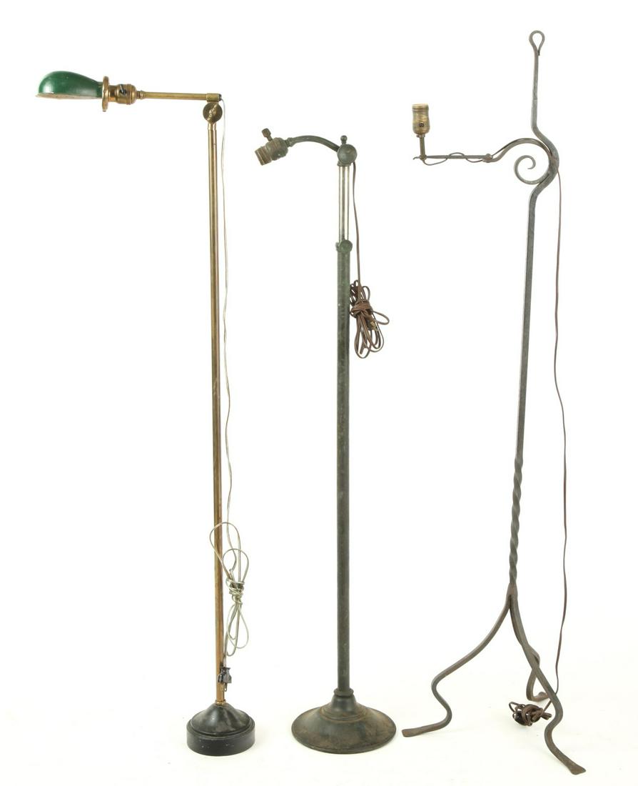 (3) ANTIQUE BRIDGE LAMPS (1 of 20)