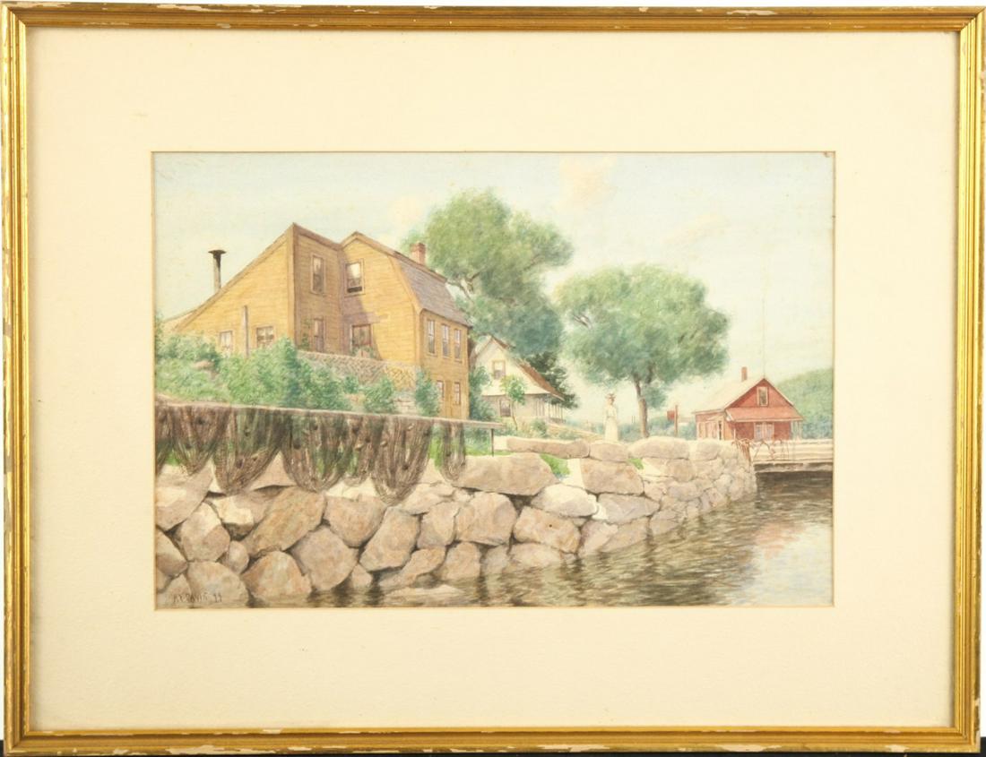 AMERICAN SCHOOL (19th c) GLOUCESTER COAST (1 of 10)