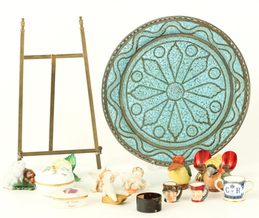 TRAY LOT OF SMALL FIGURES, TRINKET BOXES. . . (1 of 20)