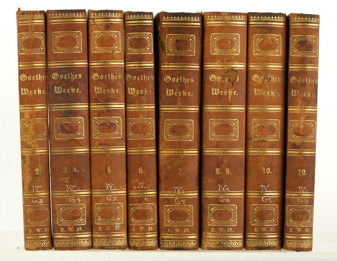 GOETHES WORKS PRESENTED IN (10 VOLS / 8 BINDINGS) (1 of 13)