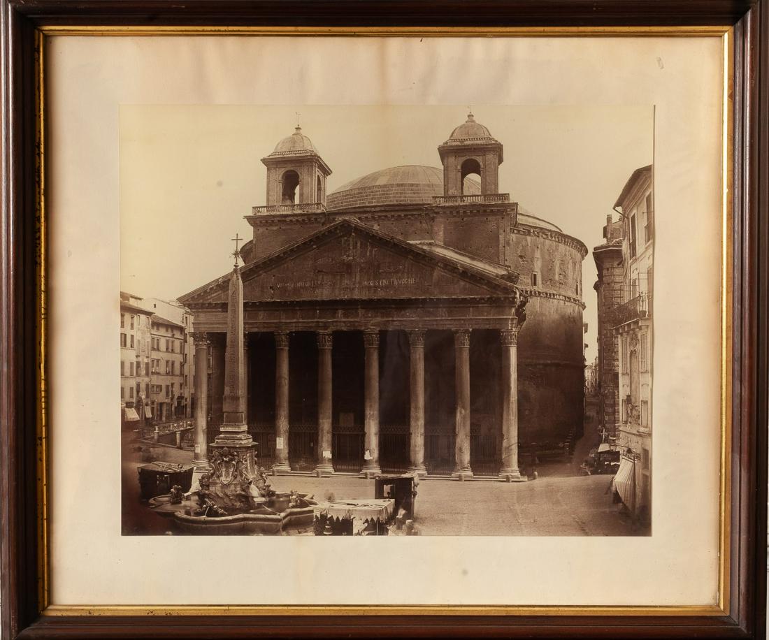 OVERSIZED ALBUMEN PRINT OF THE ROMAN PANTHEON (1 of 9)