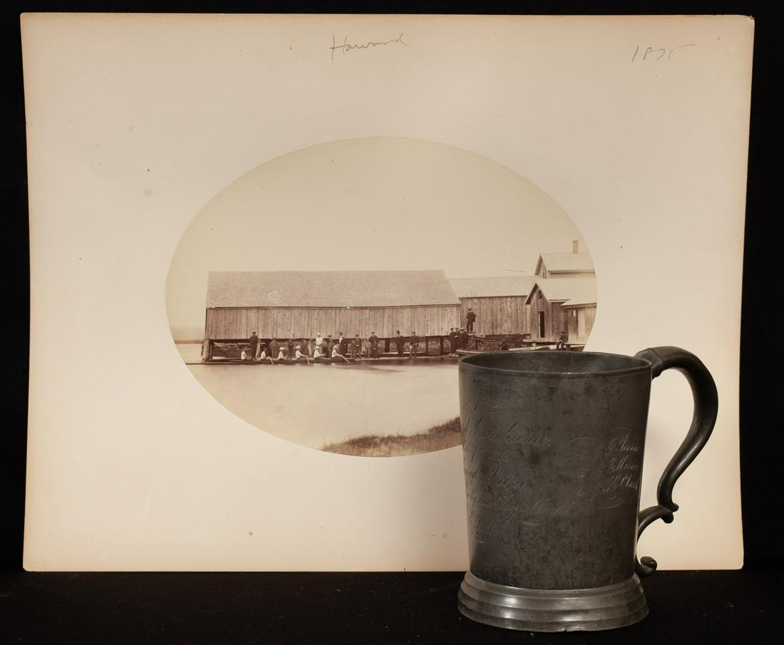 1875 HARVARD CREW TEAM & 1865 PRESENTATION MUG (1 of 13)