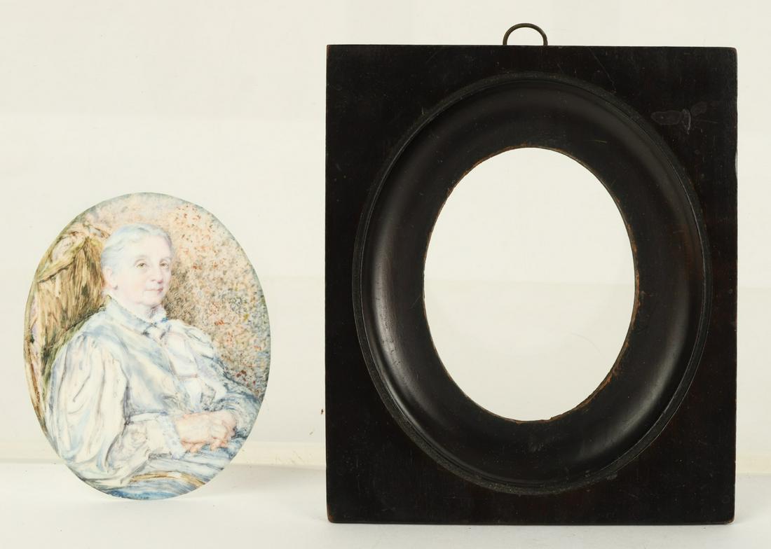 AMERICAN SCHOOL (19th c) PORTRAIT MINIATURE (1 of 12)