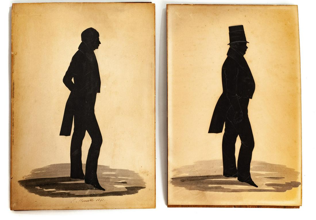 (EA. 19th c) PAIR OF PORTRAIT SILHOUETTES (1 of 11)