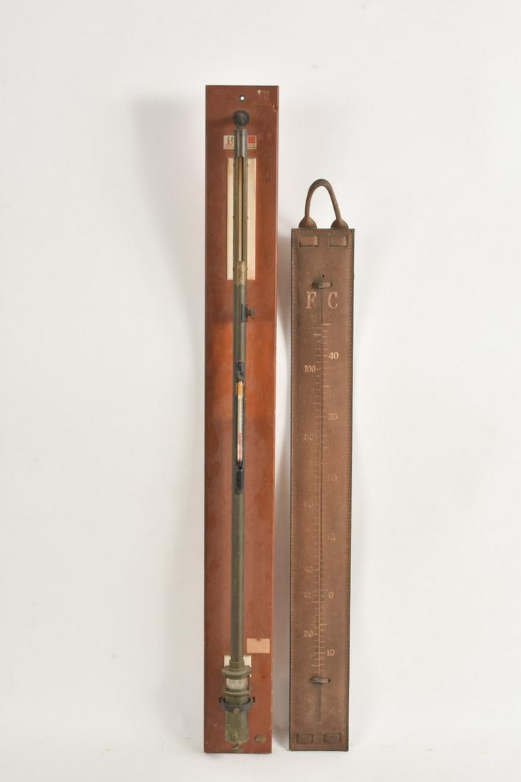 CENTRAL SCIENTIFIC STICK BAROMETER & THERMOMETER (1 of 12)