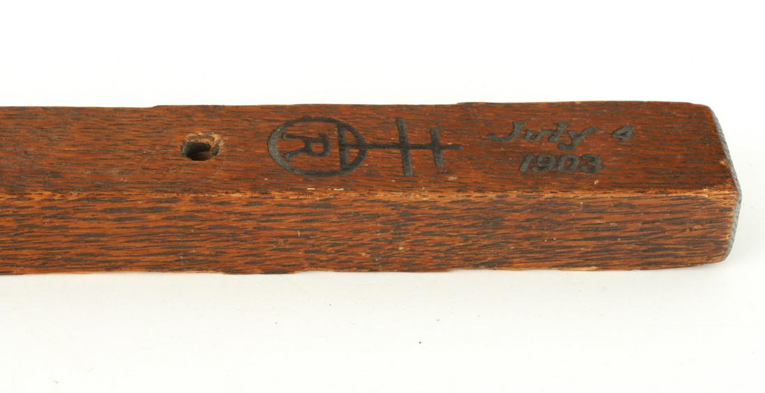 PERIOD ARTS & CRAFTS ROYCROFT OAK CANE (1 of 10)