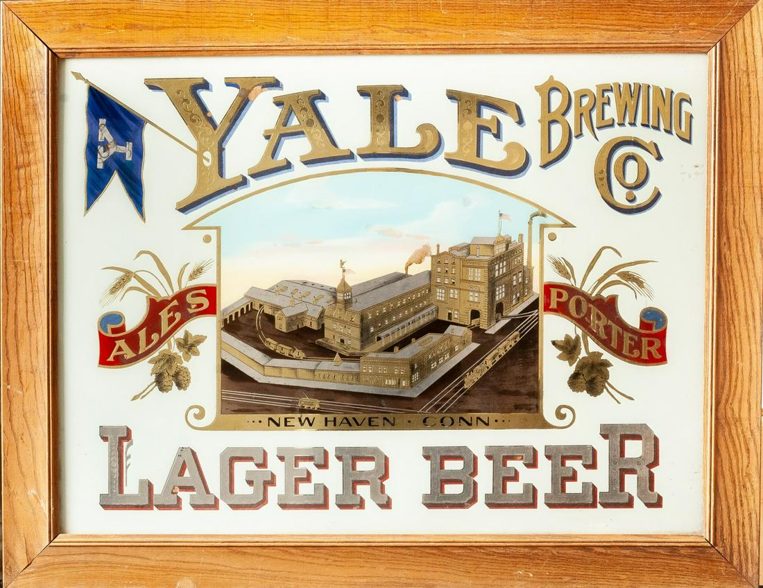 YALE BREWING CO / LAGER BEER / NEW HAVEN SIGN (1 of 6)