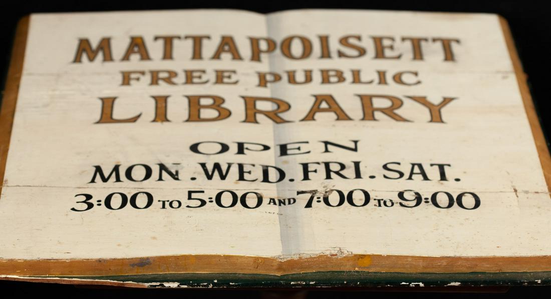 MATTAPOISETT FREE PUBLIC LIBRARY SIGN (1 of 6)