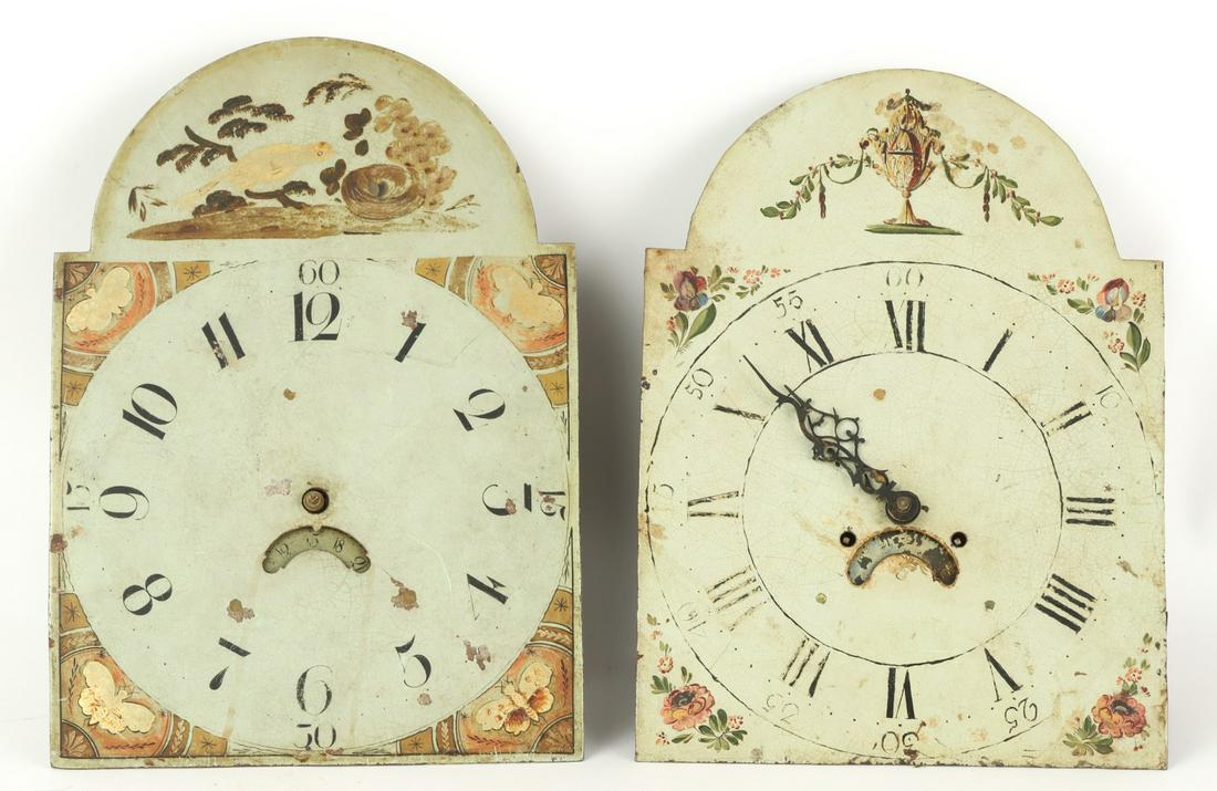 TWO (18th/19th c) TALL CASE CLOCK WORKS (1 of 18)