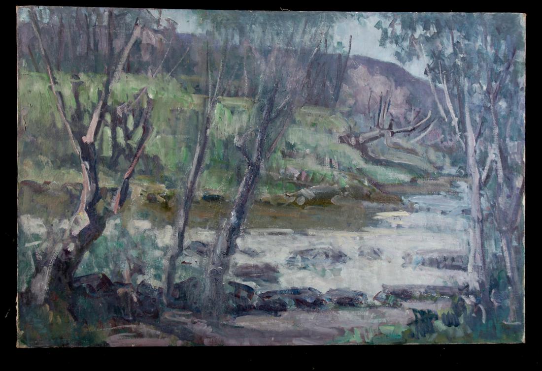 MARIA LISZT (1902-1992) "Spring Landscape" (1 of 5)