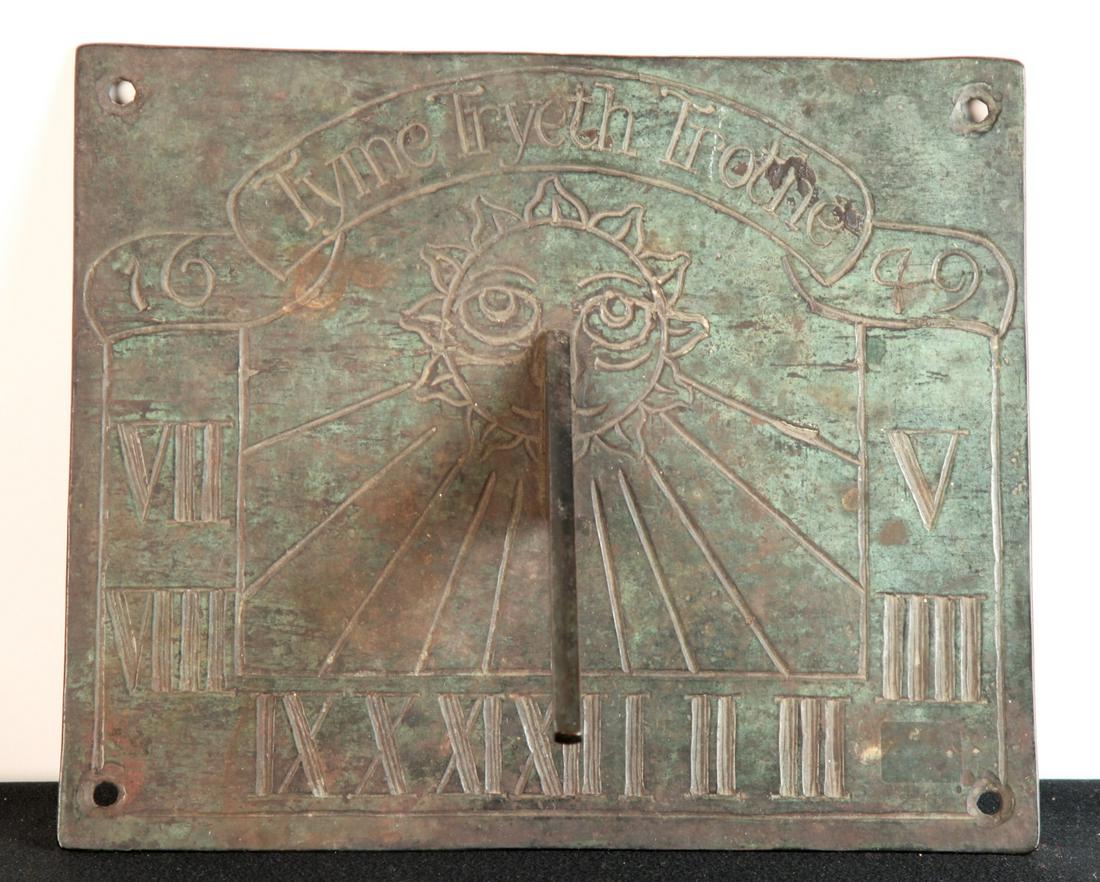 (19th c) BRONZE SUNDIAL (1 of 9)