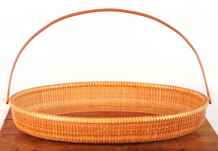 Oval Natural Wicker Basket - 23L x 18D x 5H