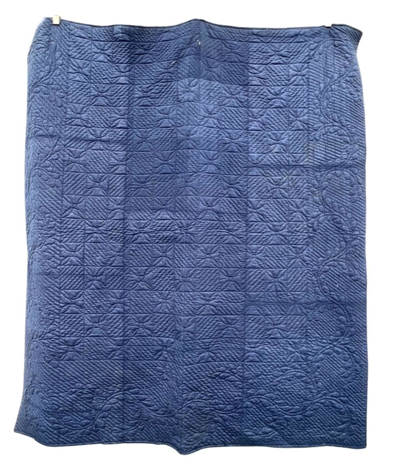 (18th c) WHOLE CLOTH QUILT (1 of 20)