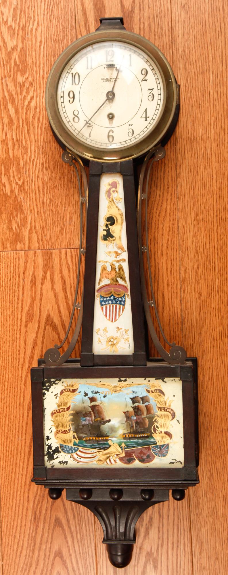 "PERRY'S VICTORY 1813" CHELSEA BANJO CLOCK (1 of 7)
