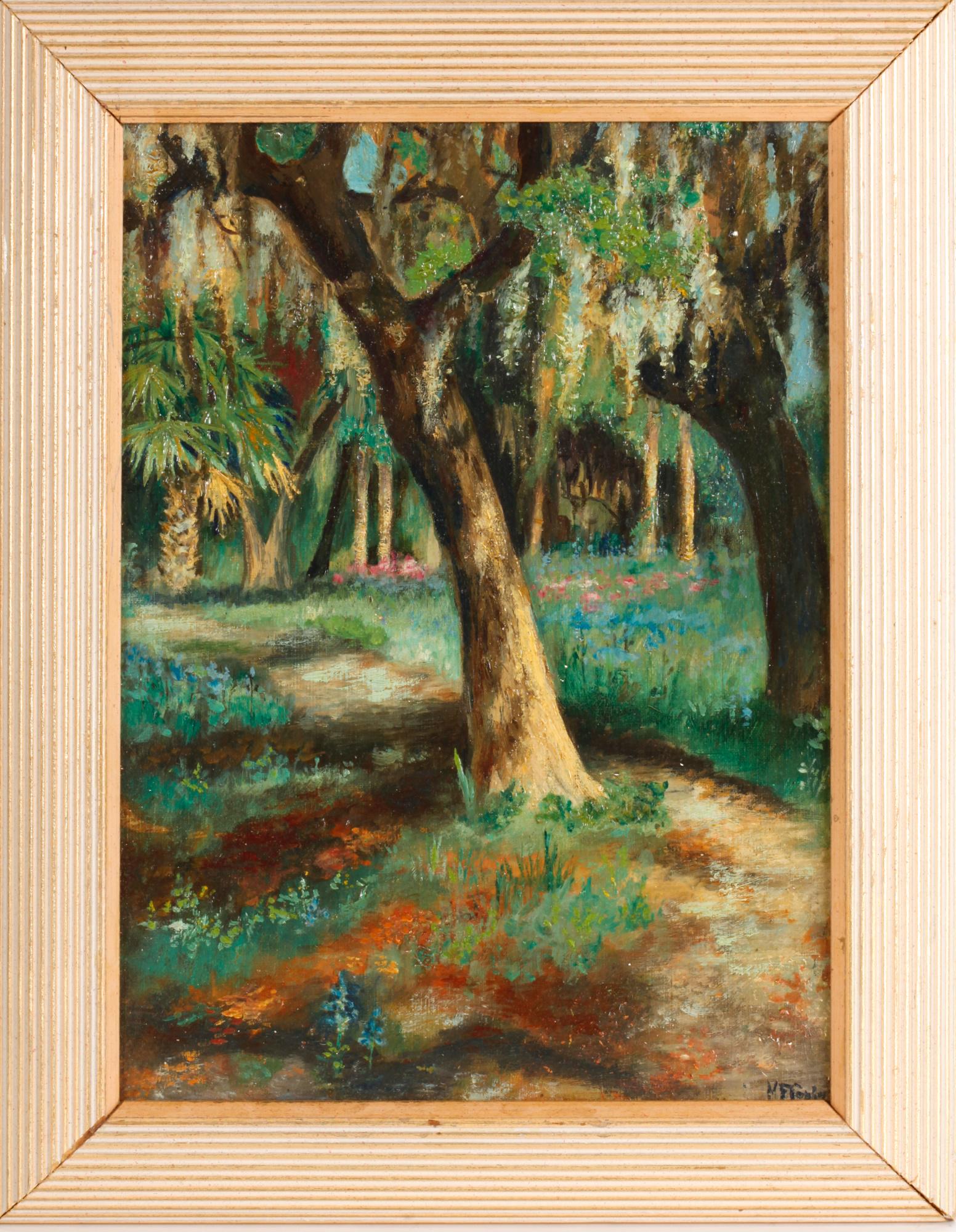 FLORIDA SCENES (Early 20th c) Three OIL PAINTINGS (1 of 20)