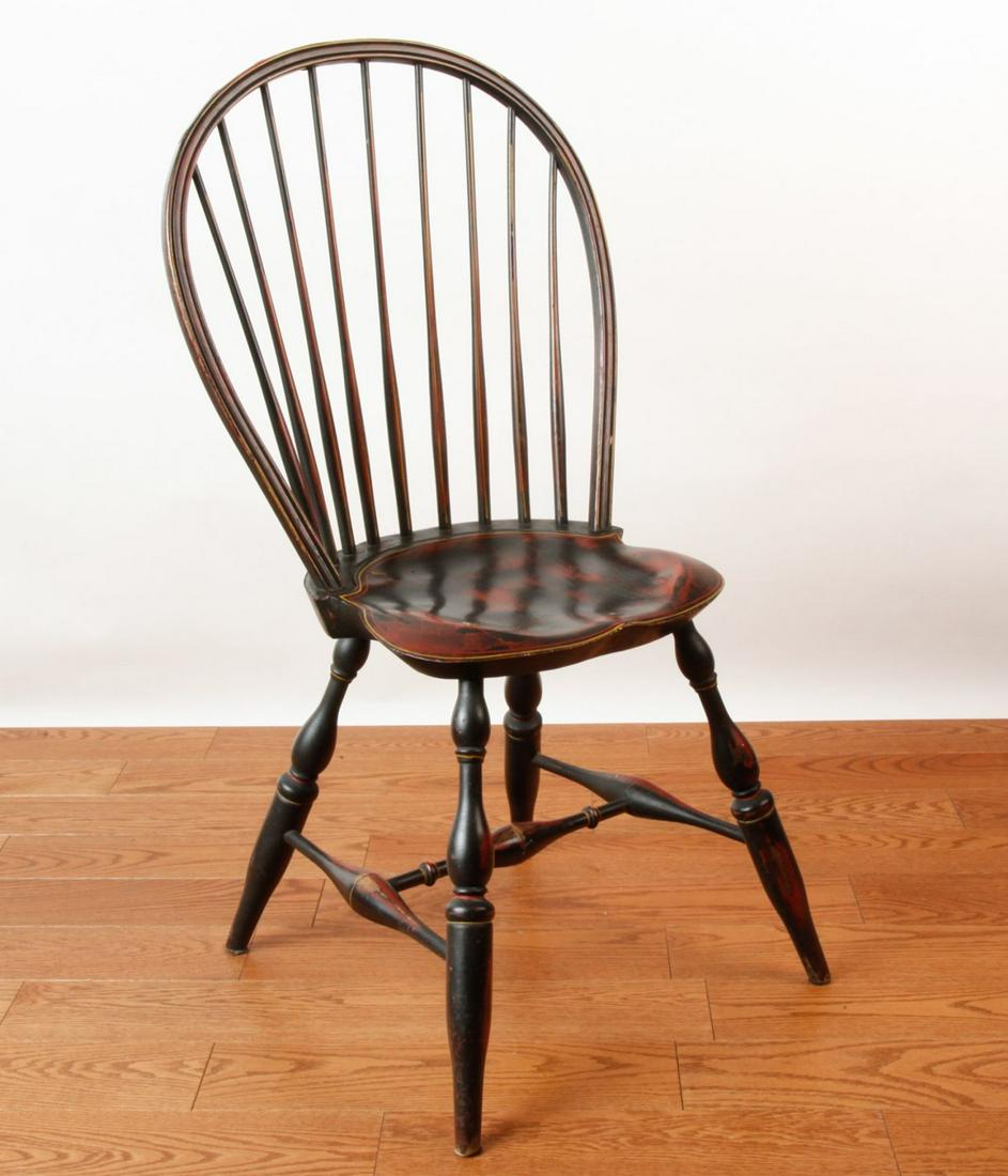 BOWBACK WINDSOR SIDE CHAIR BY JOHN PASQUAL of RI (1 of 16)