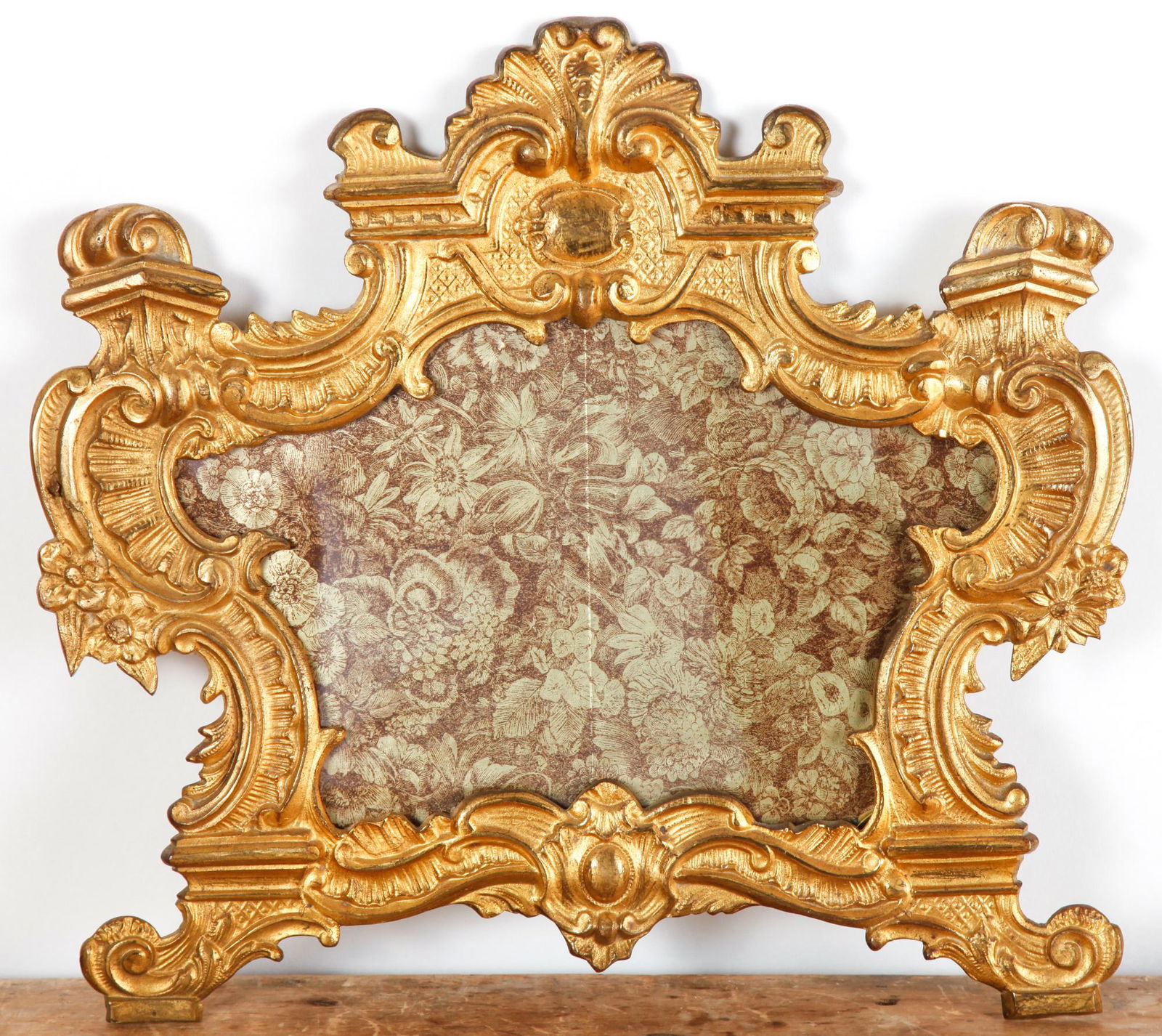 LARGE (19th c) FRENCH FIRE-GILT BRONZE FRAME (1 of 6)