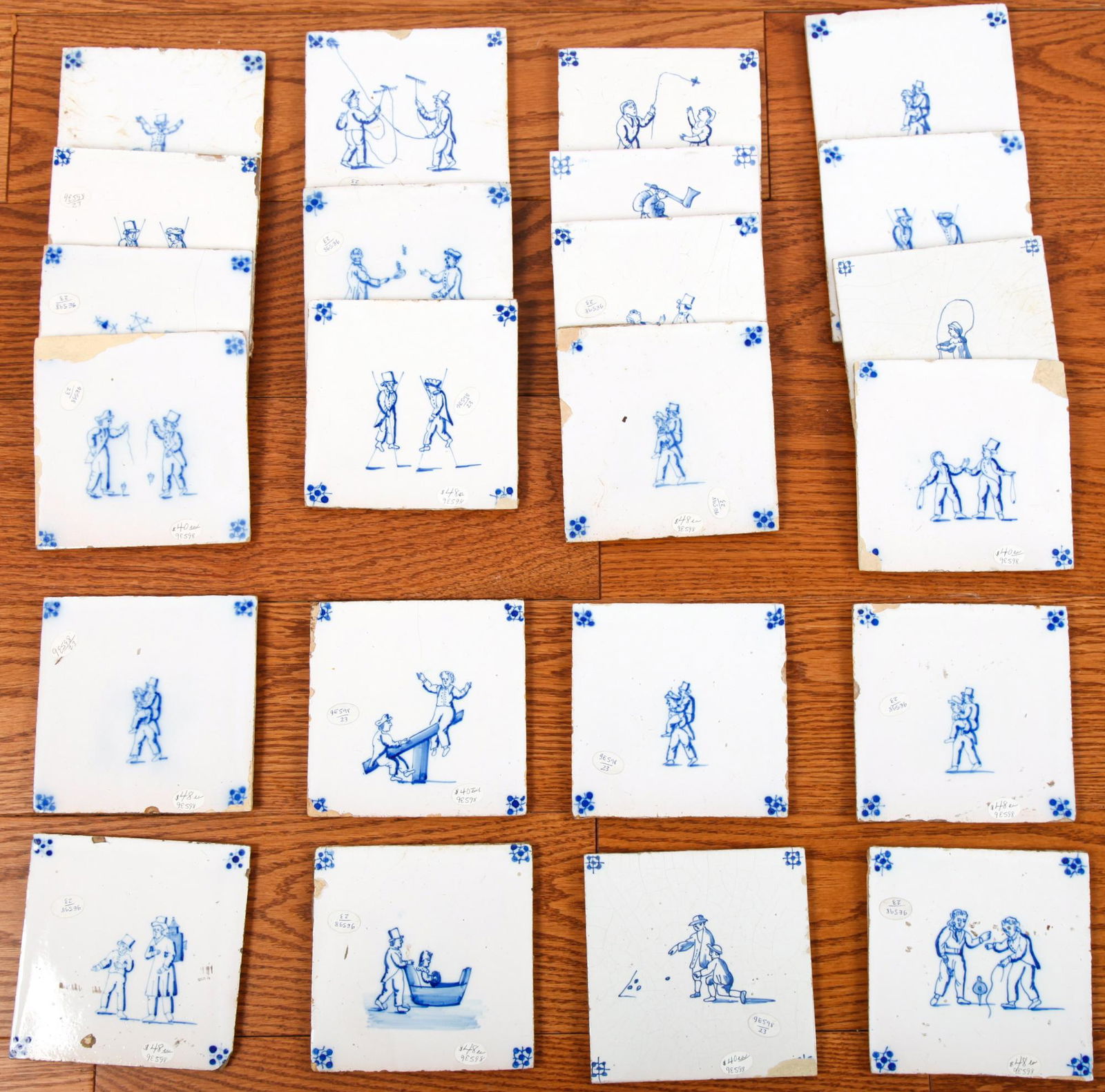 GROUP OF (18th c ) DELFT TILES (1 of 10)