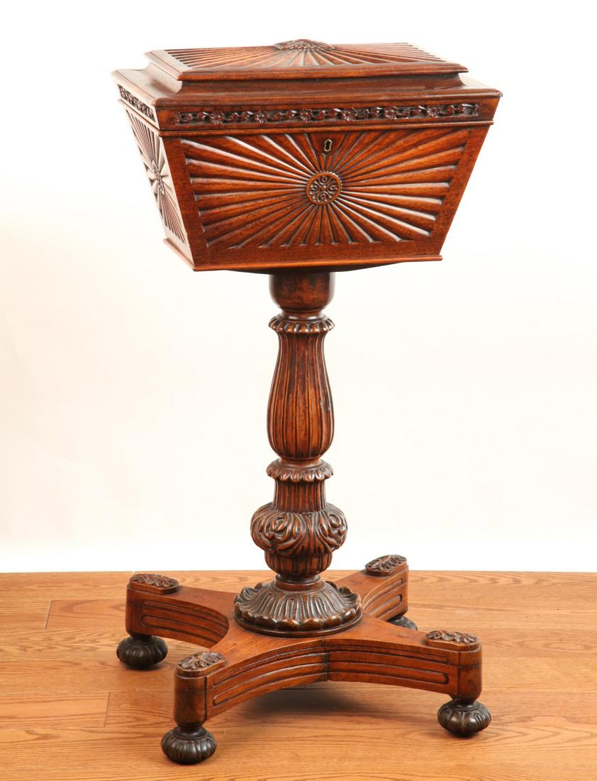 IMPRESSIVE (19th c) ANGLO-INDIAN TEAPOY (1 of 11)