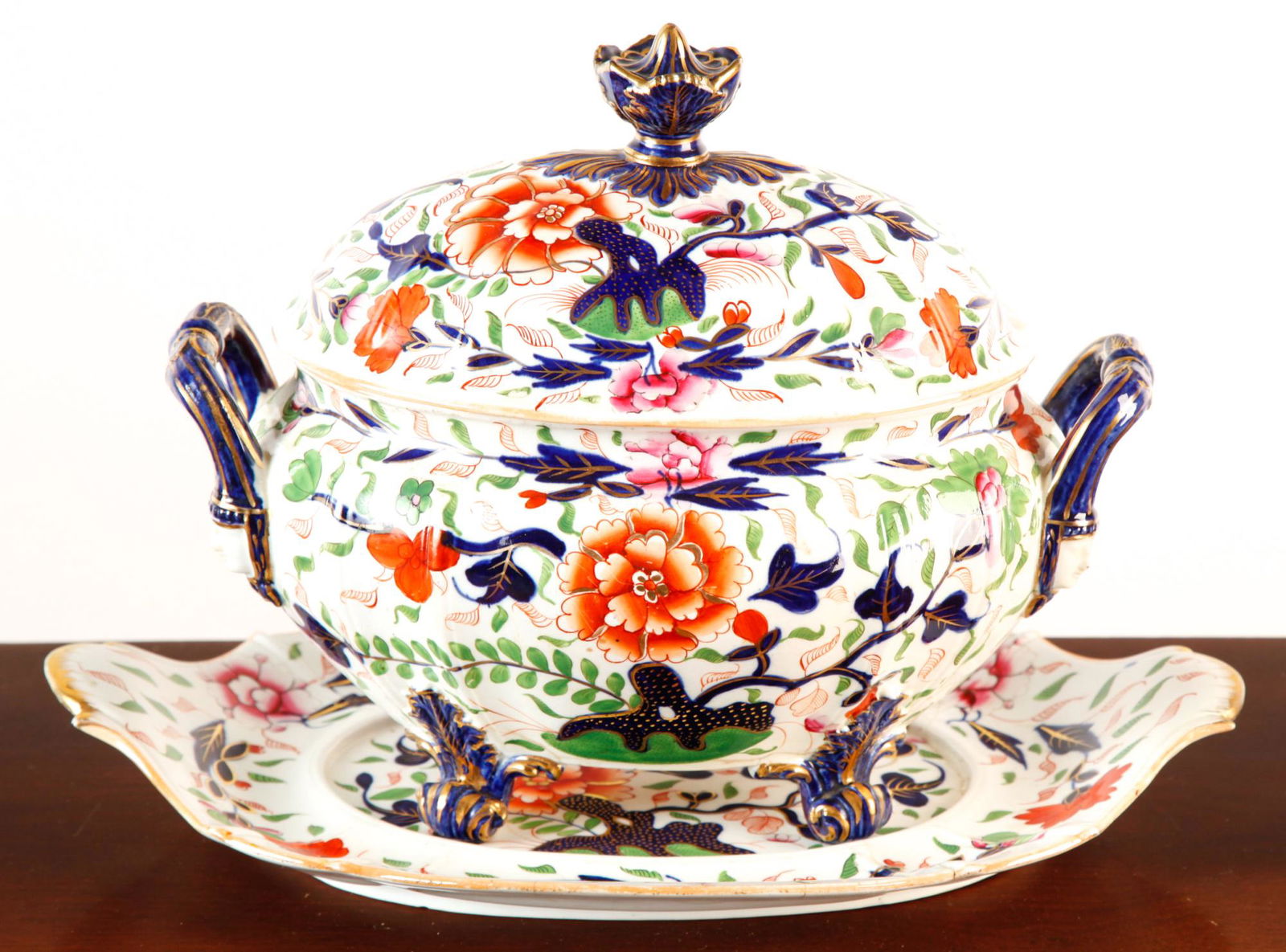 GAUDY WELSH SOUP TUREEN & UNDERPLATE (1 of 14)