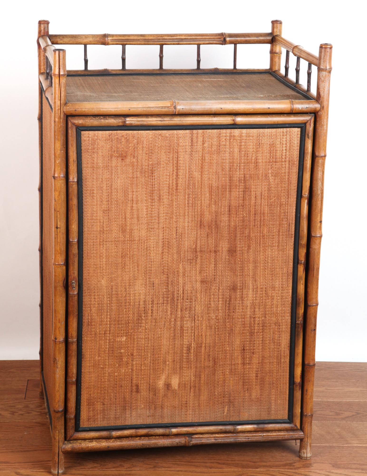 VICTORIAN BAMBOO CABINET (1 of 4)