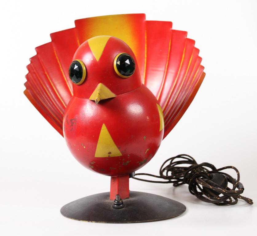 ART DECO "WOOFLE BIRD" LAMP by WALTER VON NESSEN (1 of 10)