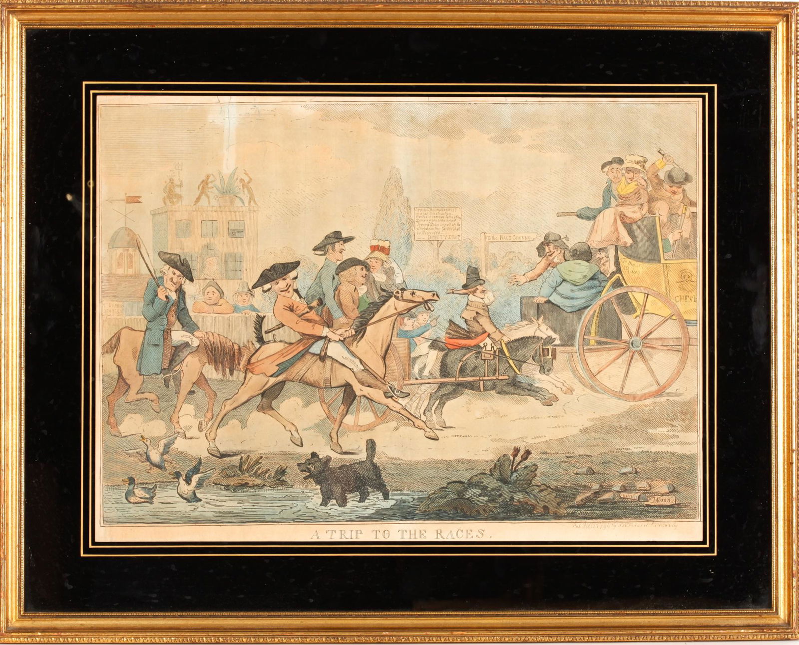 1794 BRITISH SATIRICAL PRINT by JOHN NIXON & FORES (1 of 15)