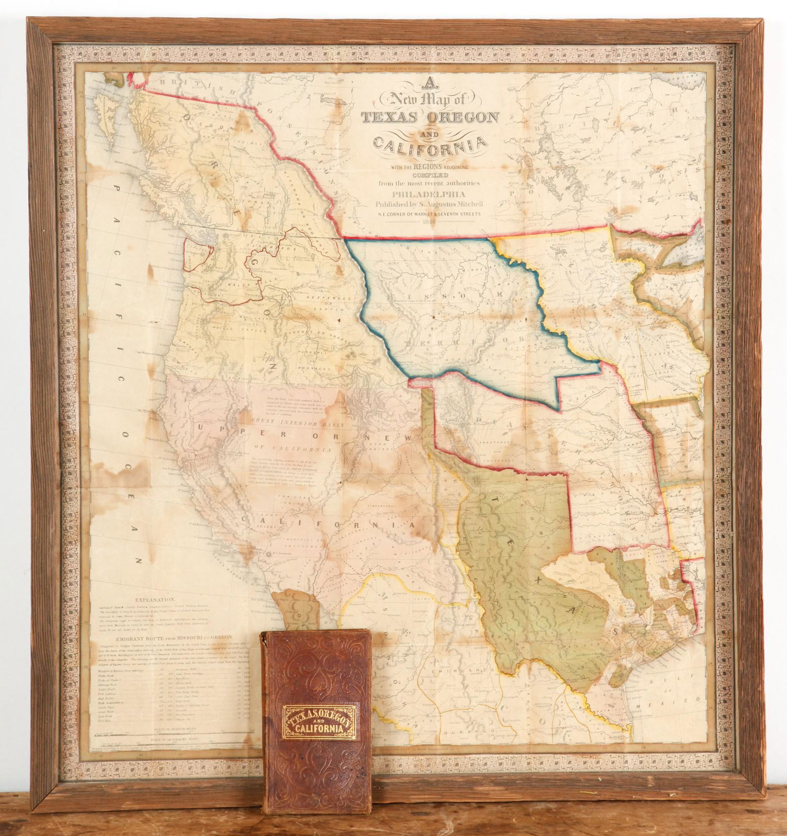 MITCHELL'S NEW MAP of TEXAS, OREGON & CALIFORNIA (1 of 20)