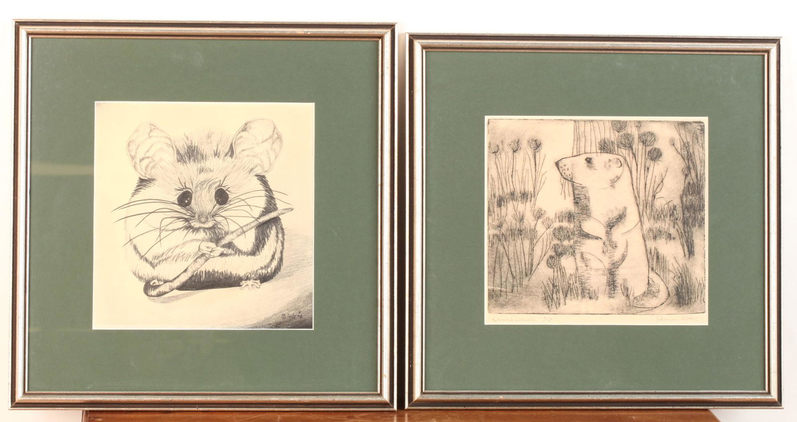 AMERICAN SCHOOL (20th c) Two Works (1 of 10)