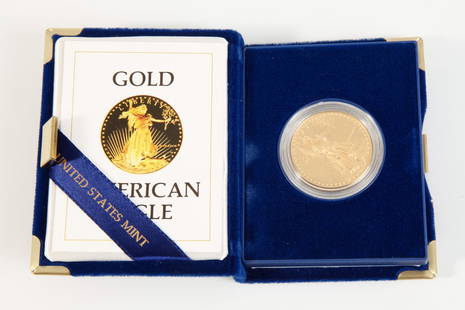 (1) OUNCE of FINE GOLD / 1986 AMERICAN EAGLE: Issued by the United States Mint.