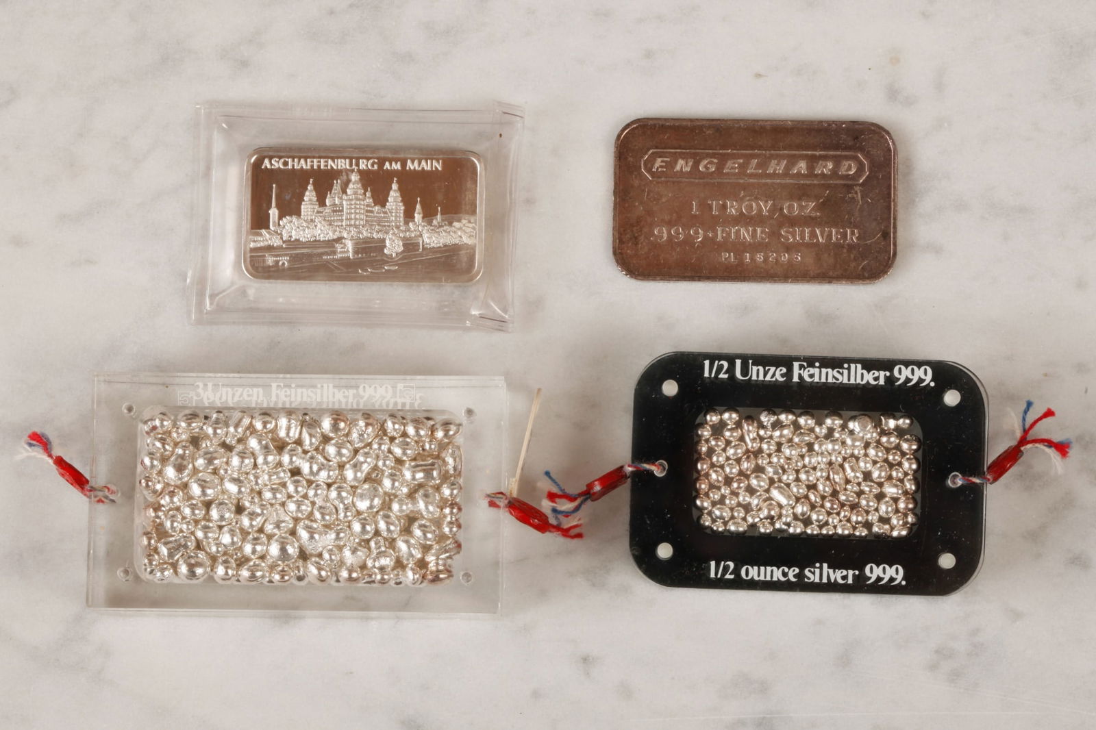 5 1/2 OUNCES of .999 SILVER INGOTS & BEADS (1 of 12)